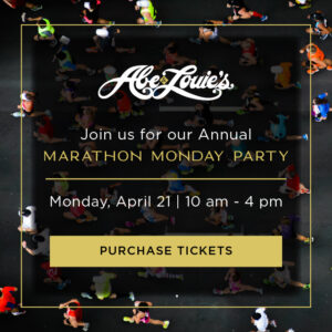 Join us for our annual Marathon Monday Party Monday, April 21 | 10 am - 4 pm